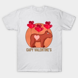 Capy Valentine's T-Shirt